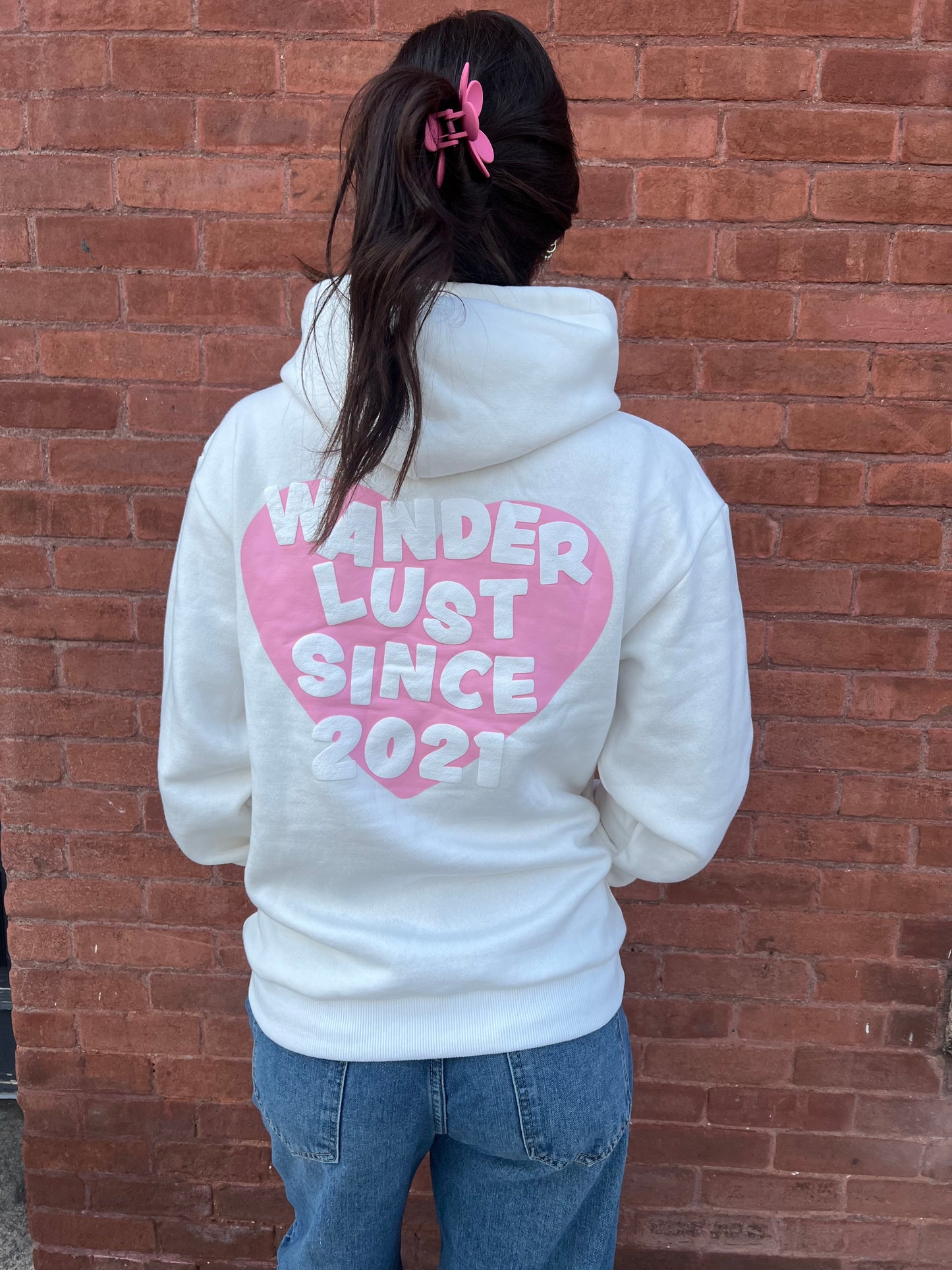 Wanderlust Since 2021 Puff Hoodie