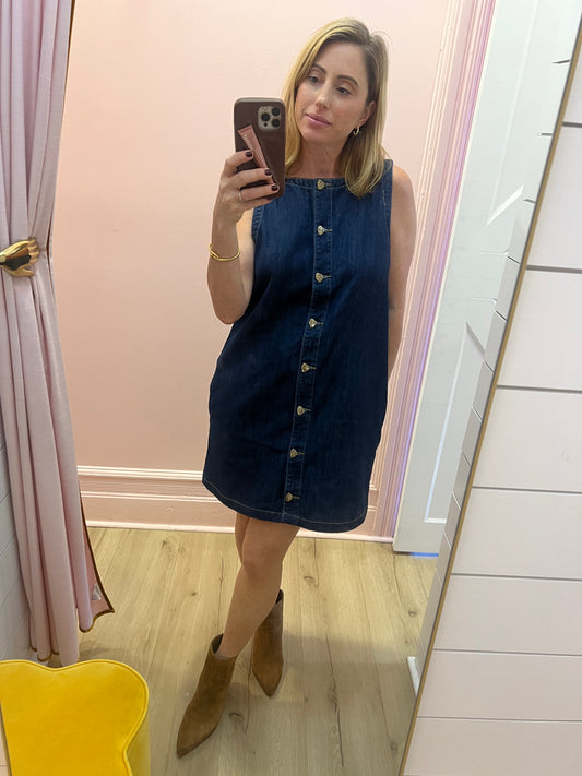 Denim Shift Dress