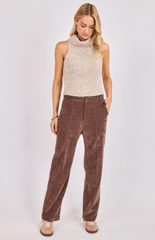 Saylor Turtleneck Sleeveless Sweater