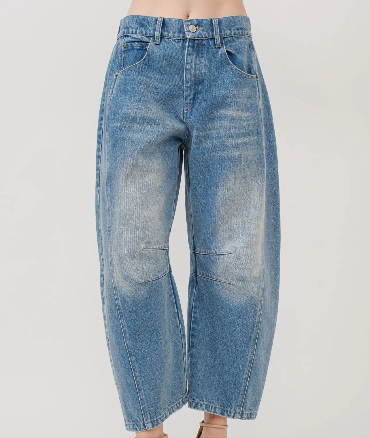 Darted Barrel Denim