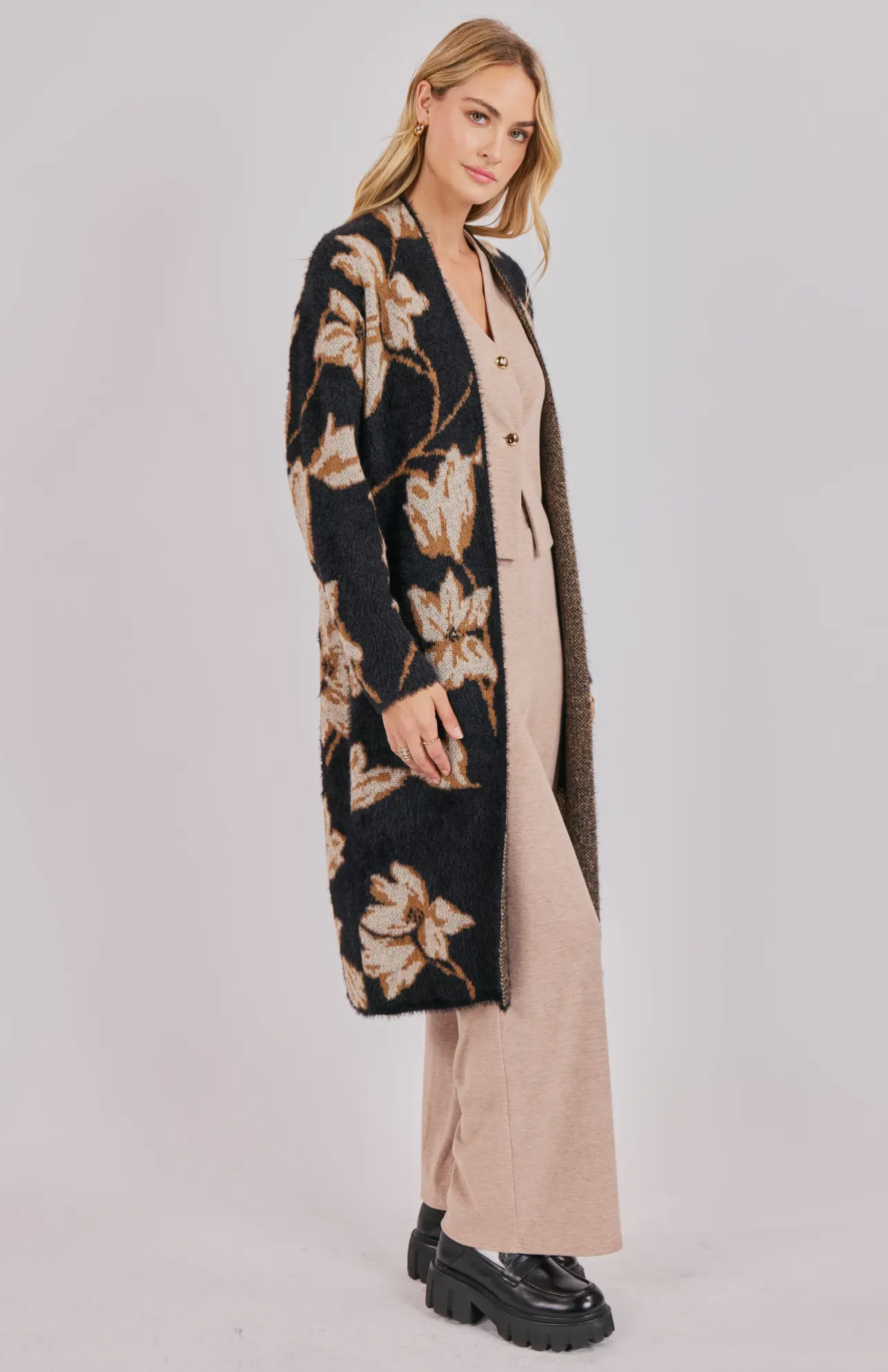 Emory Floral Open Cardigan