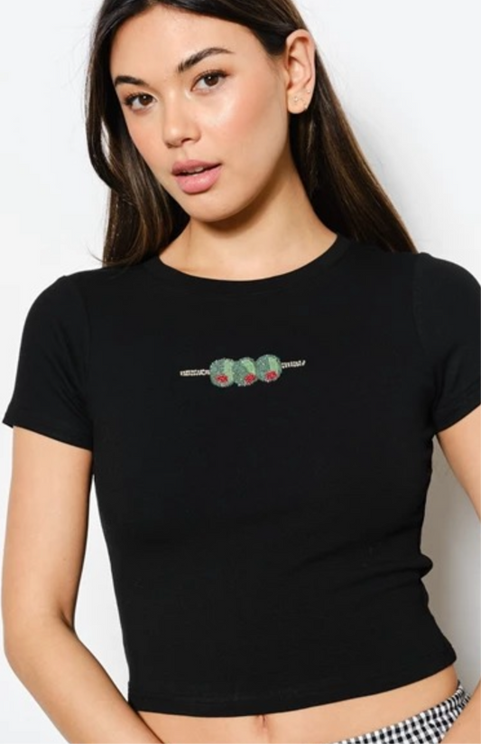 Beaded Olives Baby Tee