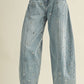 Studded Barrel Jean