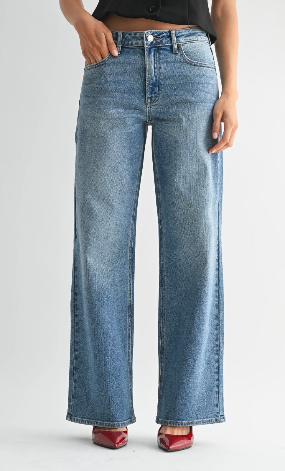 Ella Full Length Straight Denim