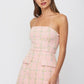 Twirl in Tweed Strapless Mini Dress