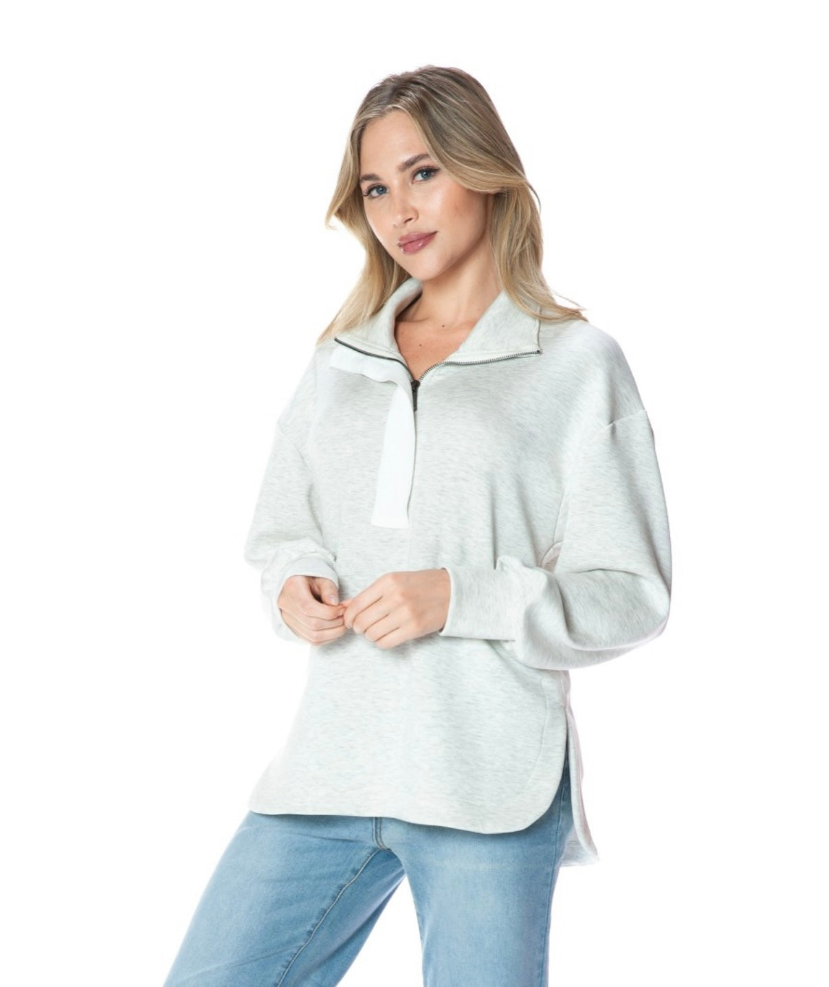 Second Skin Collared Contrast Top