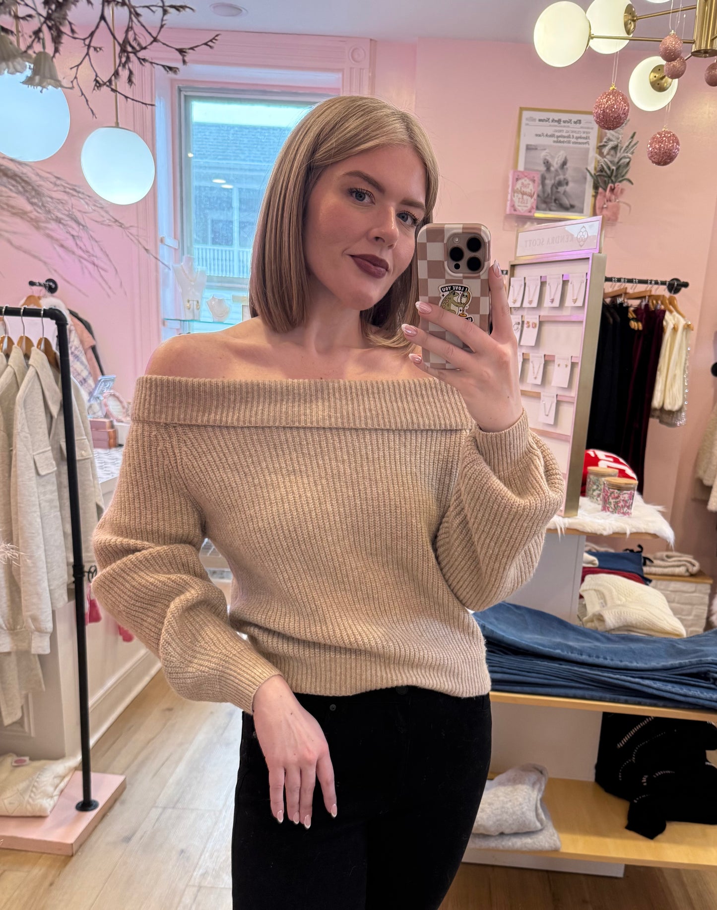 Olivia Off the Shoulder Sweater