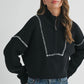 Emily Contrast Stitch 1/4 Zip