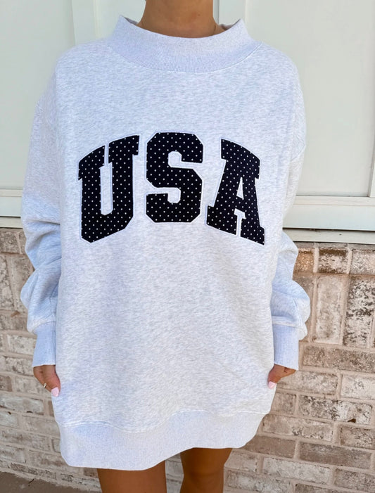 USA Mockneck Sweatshirt