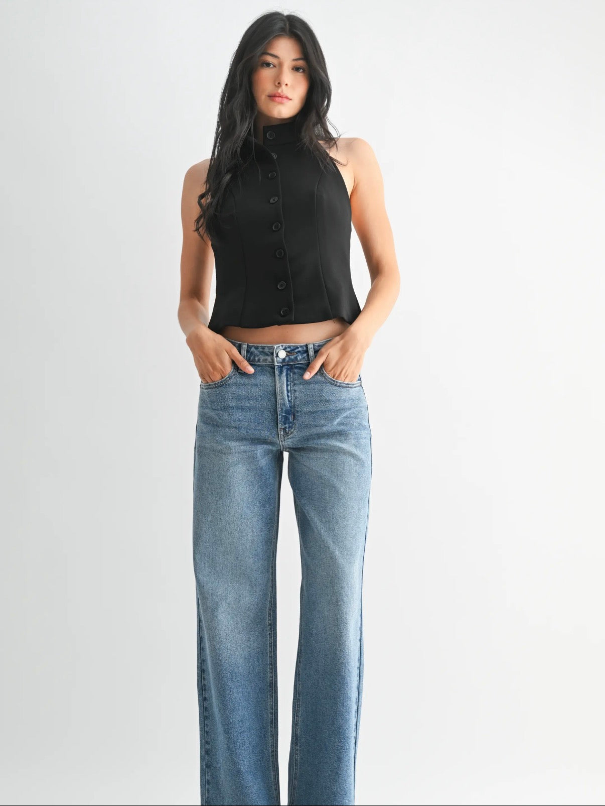 Ella Full Length Straight Denim