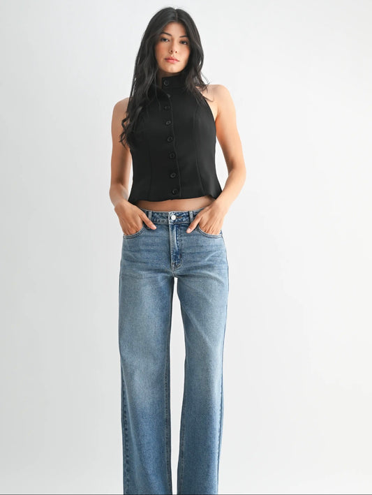 Ella Full Length Straight Denim