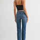 The Meg Stovepipe Mid-Rise Denim