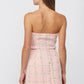 Twirl in Tweed Strapless Mini Dress