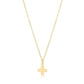 16" necklace gold - signature cross gold charm
