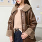 Hot Cocoa Leather Coat - SALE