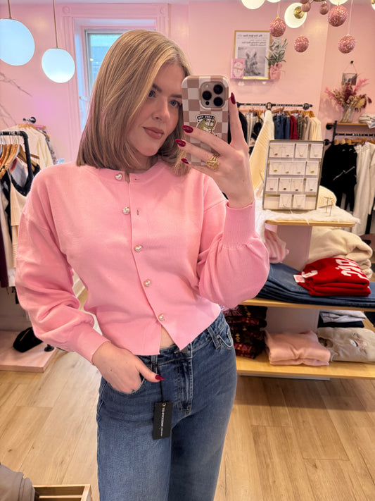 Life is Better in Pink Cardigan