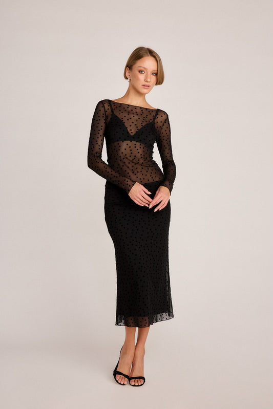 Emma Polka Dot Long Sleeve