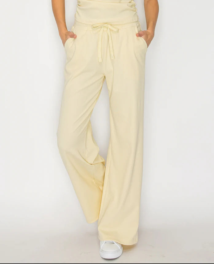 Micro Rib Relaxed Pant