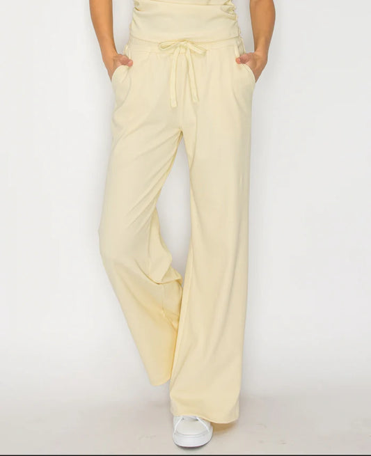 Micro Rib Relaxed Pant