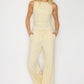 Micro Rib Ruched Tank