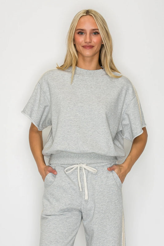 Terry Lace Trim Top