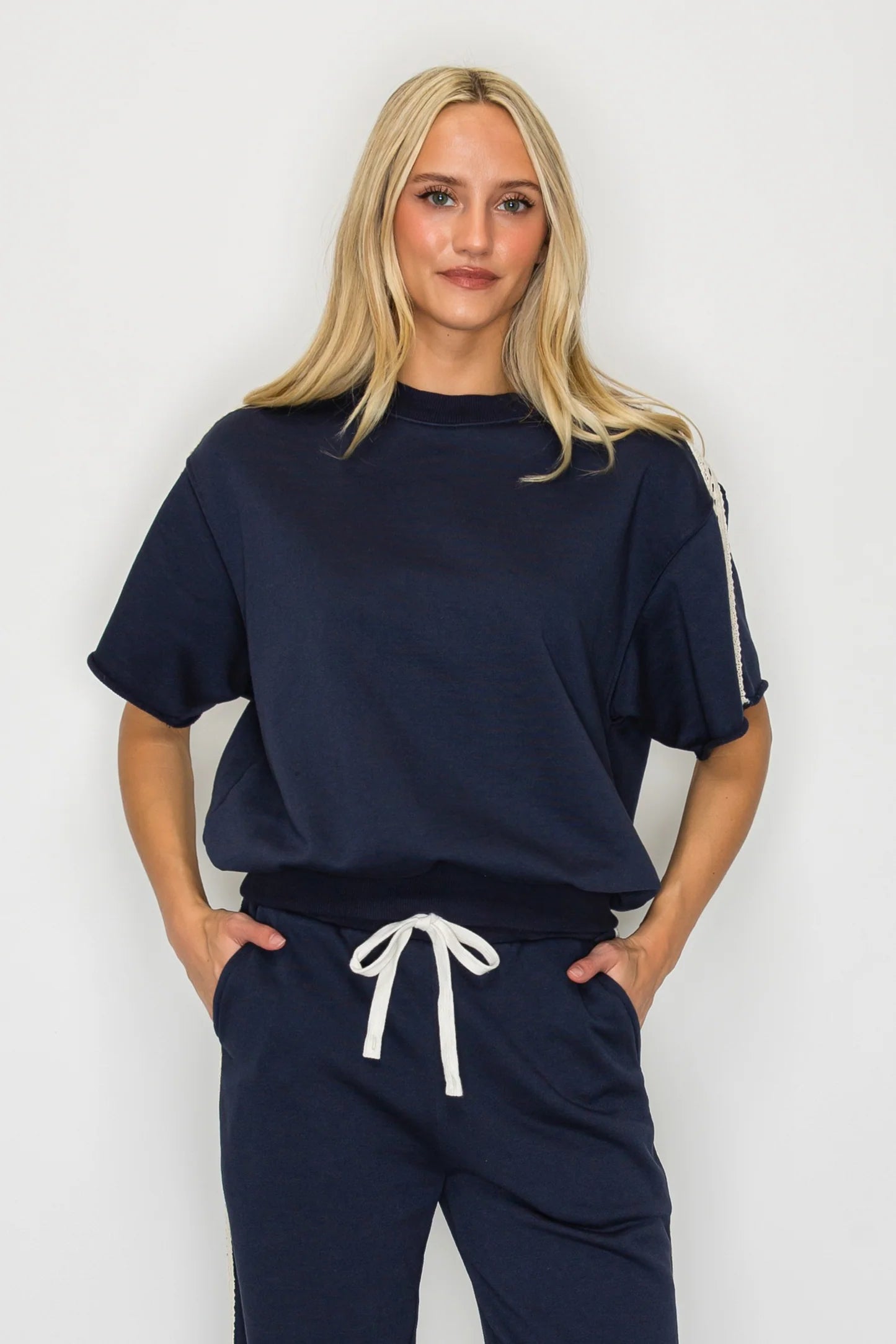 Terry Lace Trim Top