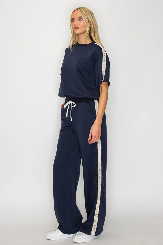 Terry Lace Trim Top