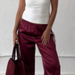 Melanie Side Stripe Satin Pants