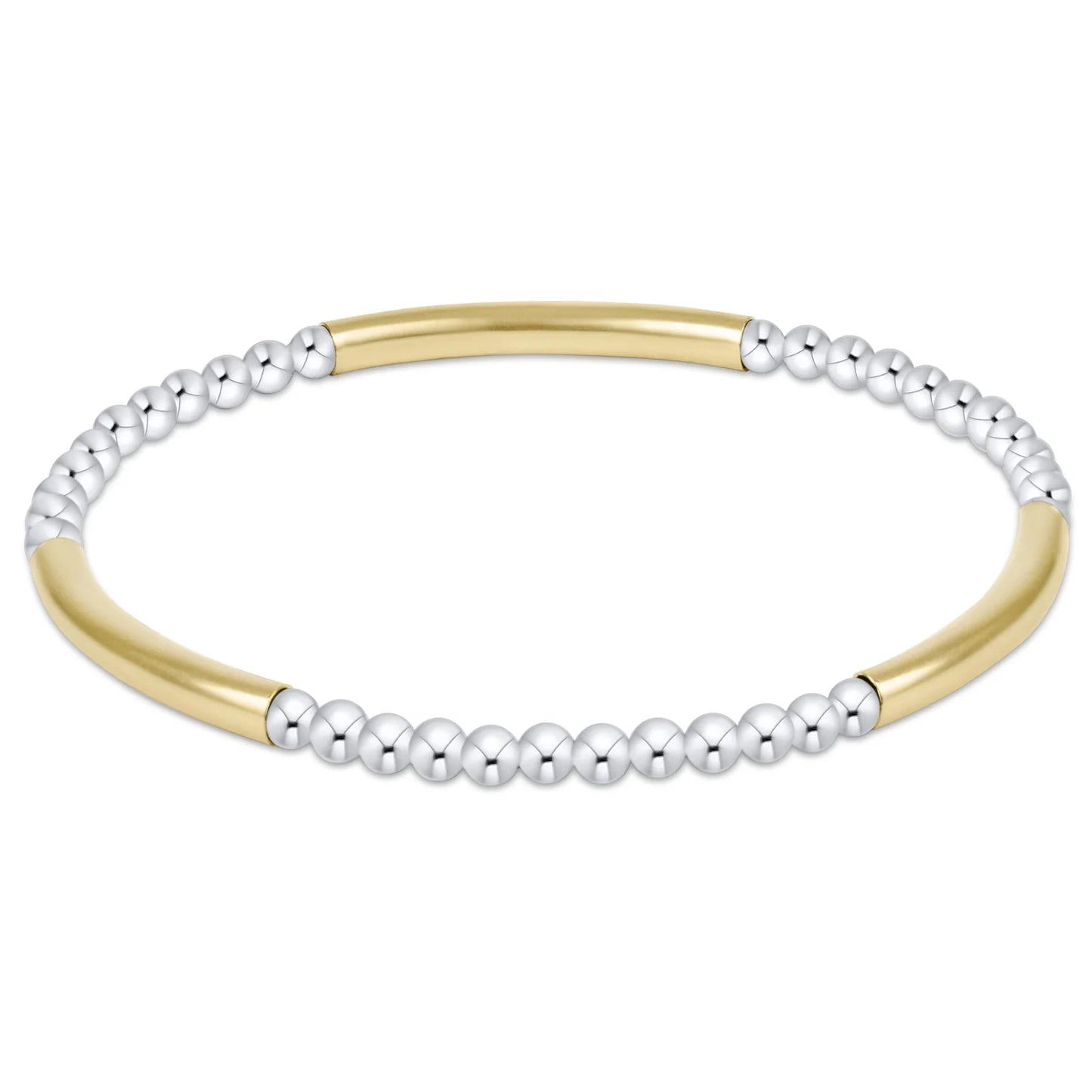 enewton bliss bar pattern mixed metal 3mm bracelet
