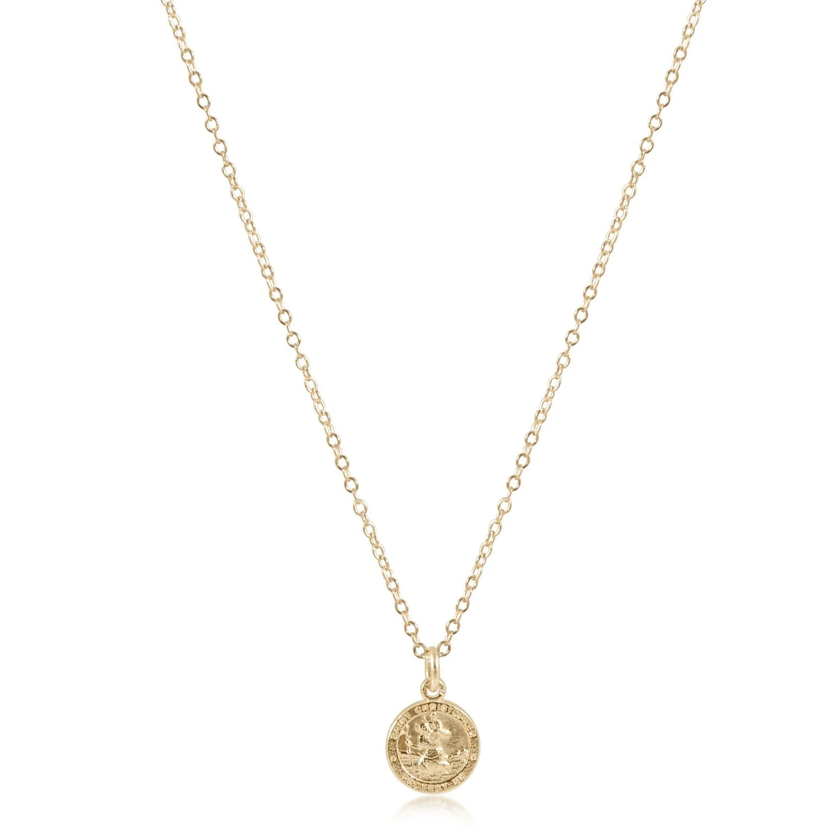 enewton Protection Disc 16" necklace Gold