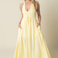 Soleil Woven Halter Maxi Dress