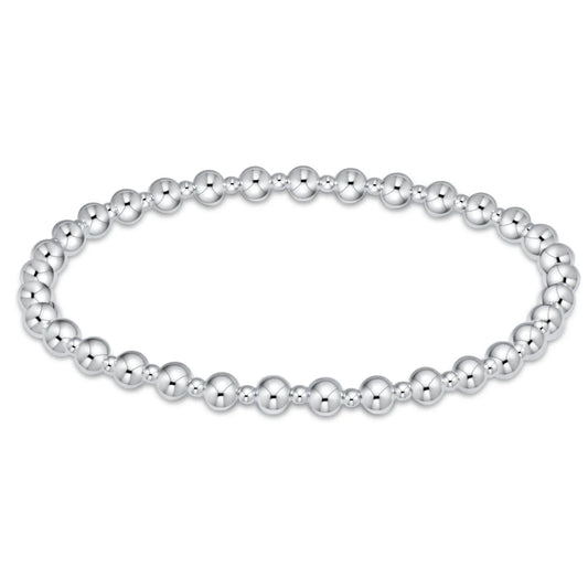 enewton classic grateful pattern 4mm bead bracelet - sterling