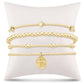 enewton classic gold 2mm bead bracelet - inspire small gold charm