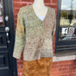 Smiley Ombre Fuzzy Cardigan