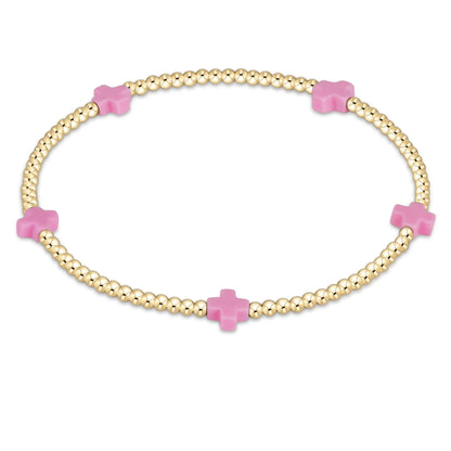 enewton signature small cross bracelet- 2mm