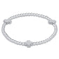 enewton signature cross sterling pattern 2mm bead bracelet - sterling