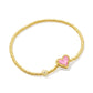Kendra Scott- Ari Heart Stretch Bracelet (Gold/Pink Glitter Glass)