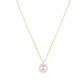 16" necklace gold - classic pearl 8mm charm