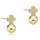 enewton singnature cross gold stud - classic gold