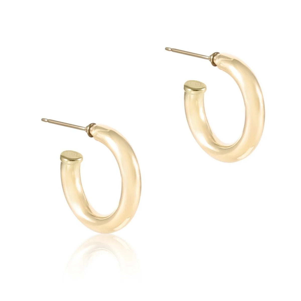 enewton Round Gold 1" hoop - 4mm smooth