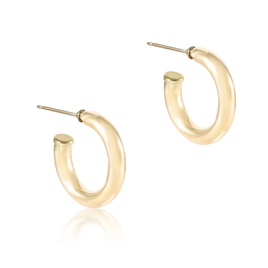 enewton Round Gold 1" hoop - 4mm smooth
