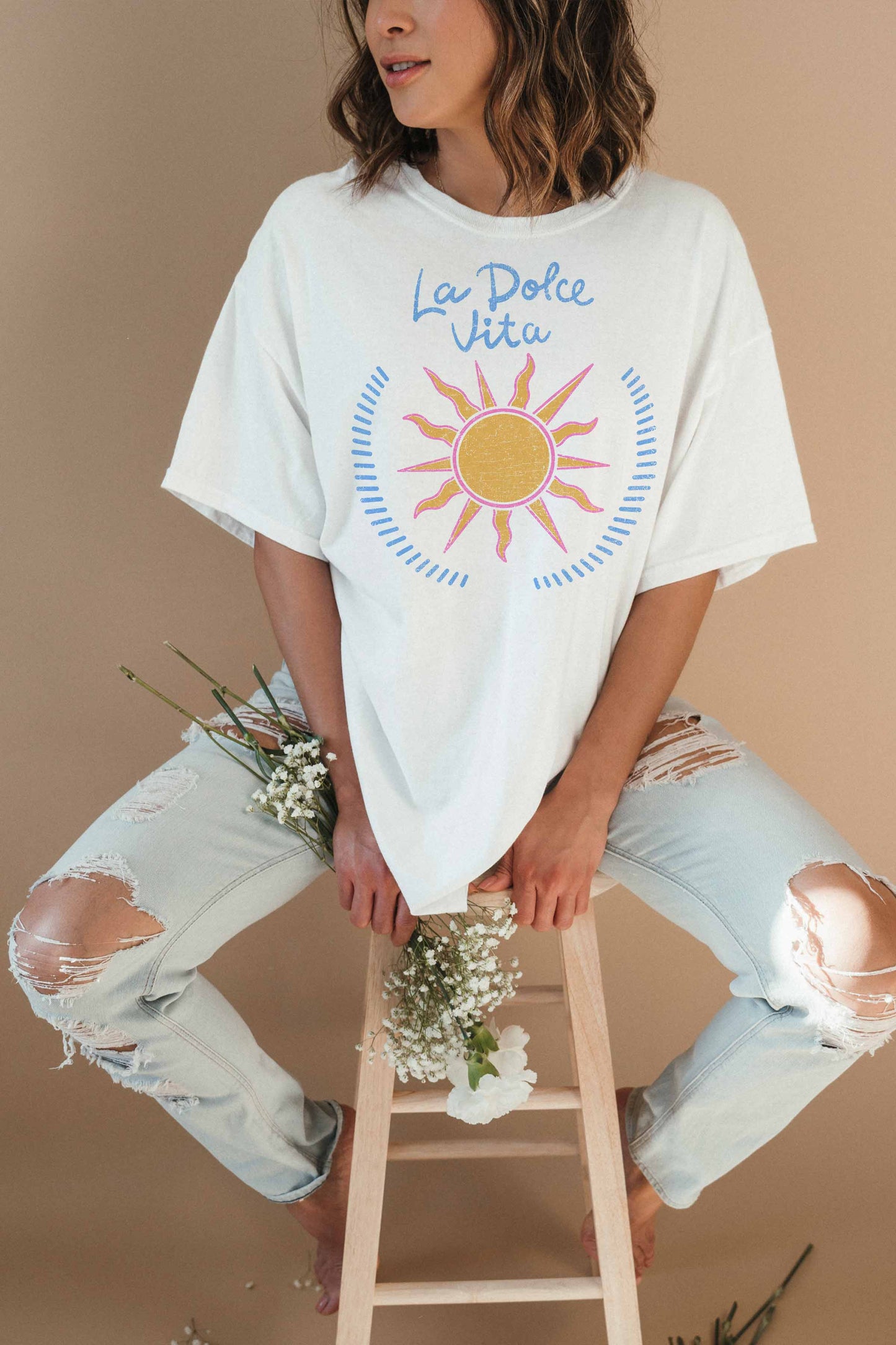LA DOLCE VITA OVERSIZED TEE