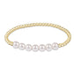 enewton classic gold beaded bliss bead bracelet- 6mm Pearl