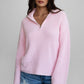Peony Zip Sweater