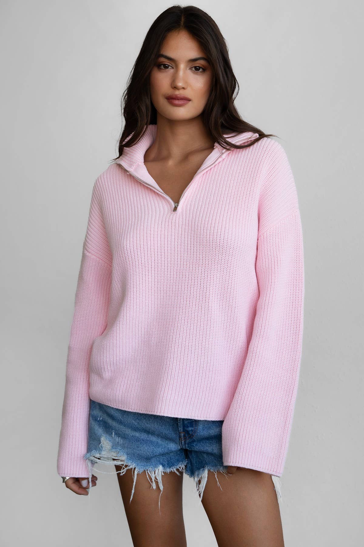 Peony Zip Sweater