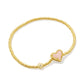 Kendra Scott- Ari Heart Stretch Bracelet in Gold Rose Quartz